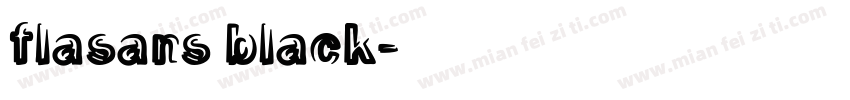 flasans black字体转换